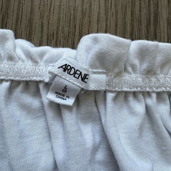 White Ruched Off-the-Shoulder Blouse - Picture 2 of 2